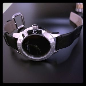 Marc Jacobs black and silver watch